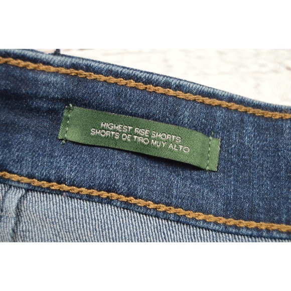 Wild Fable Highest Rise Denim Shorts Women's Juniors Size 10/30R Pre-Owned - Picture 9 of 11